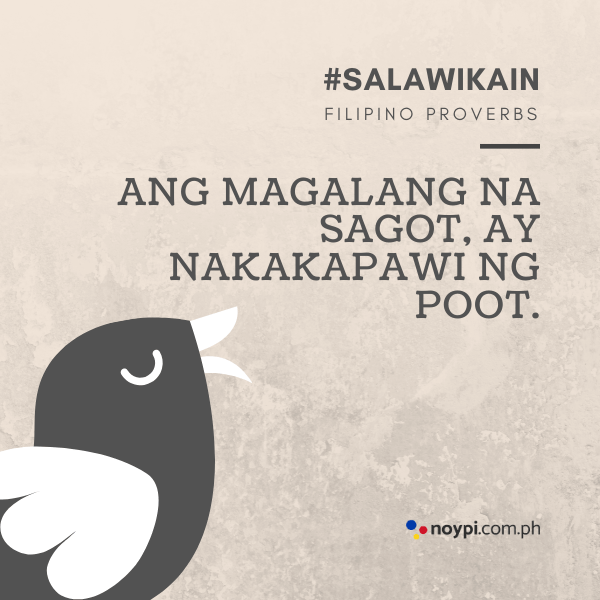 Picture of "Ang magalang na sagot, ay nakakapawi ng poot."