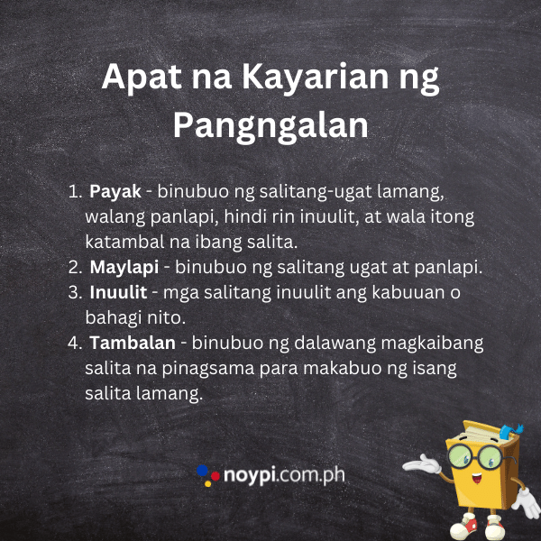 Apat na Kayarian ng Pangngalan