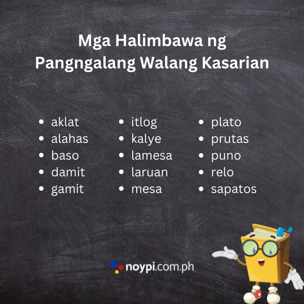 Mga Halimbawa ng Pangngalang Walang Kasarian