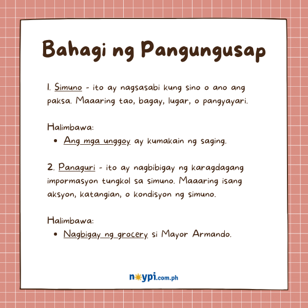 Bahagi ng Pangungusap