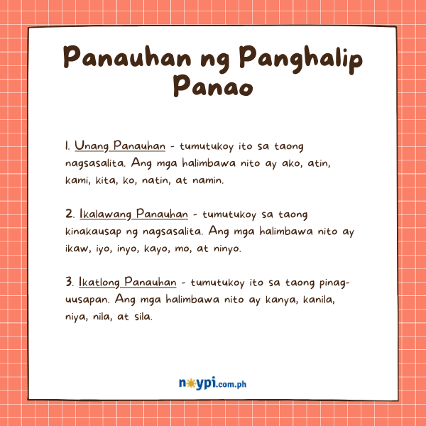 Panauhan ng Panghalip Panao