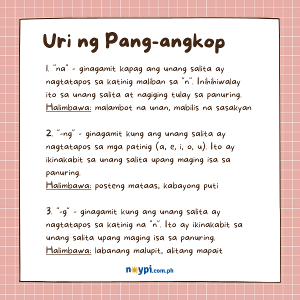 Uri ng Pang-angkop
