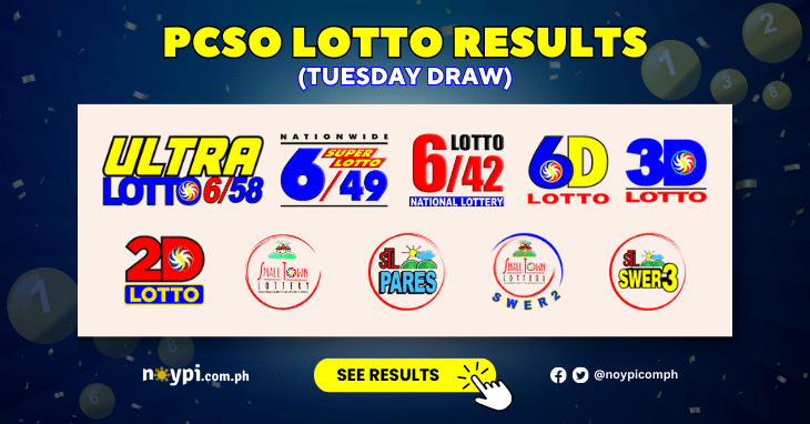 PCSO Lotto Result Tuesday Draw