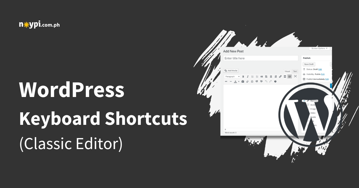 WordPress Keyboard Shortcuts (Classic Editor)